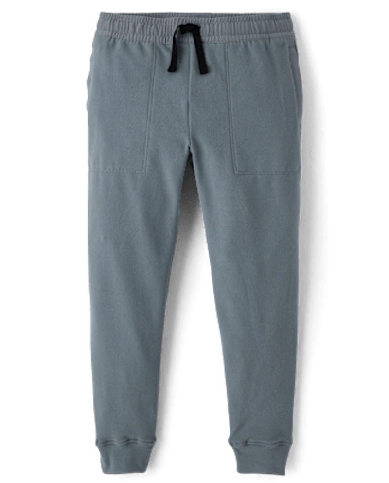 Boys Stretch Cozy Microfleece Jogger Pants