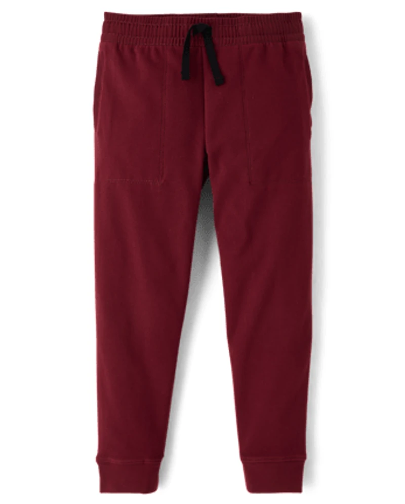 Boys Stretch Cozy Microfleece Jogger Pants