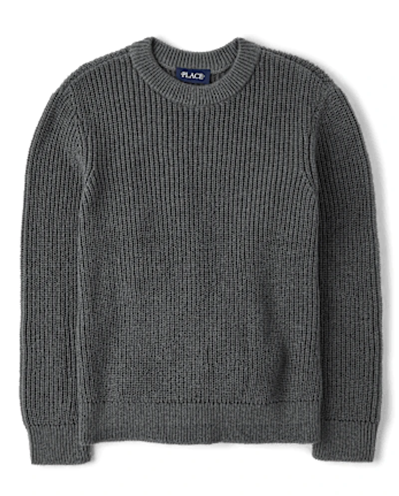 Boys Shaker Stitch Sweater