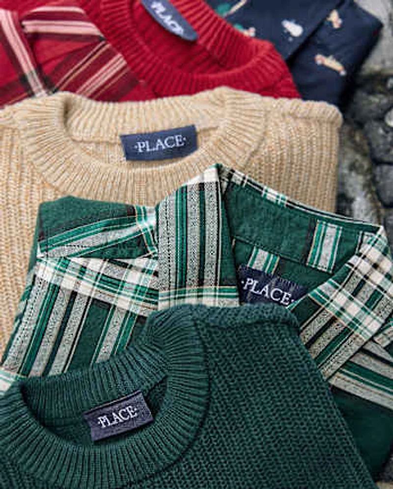 Boys Shaker Stitch Sweater