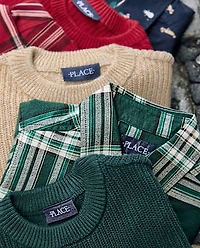 Boys Shaker Stitch Sweater