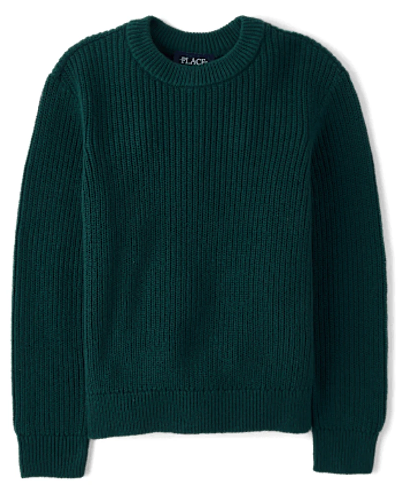 Boys Shaker Stitch Sweater