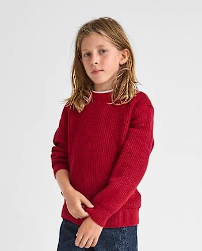 Boys Shaker Stitch Sweater