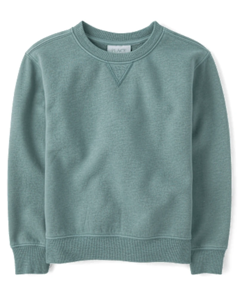 Kids Garment Dyed Premium Fleece Sweatshirt