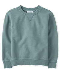 Kids Garment Dyed Premium Fleece Sweatshirt