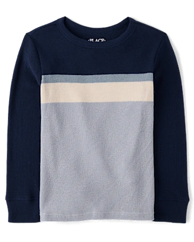 Boys Colorblock Thermal Top