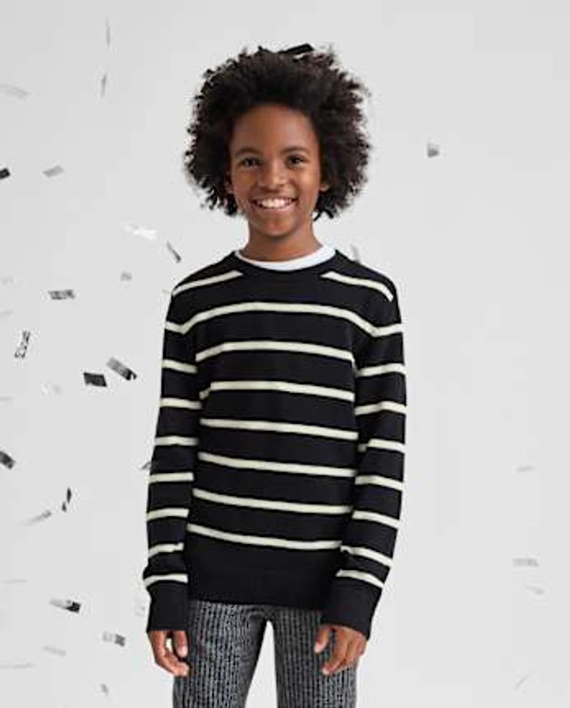 Boys Lightweight Striped Sweater
