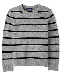 Boys Lightweight Striped Sweater