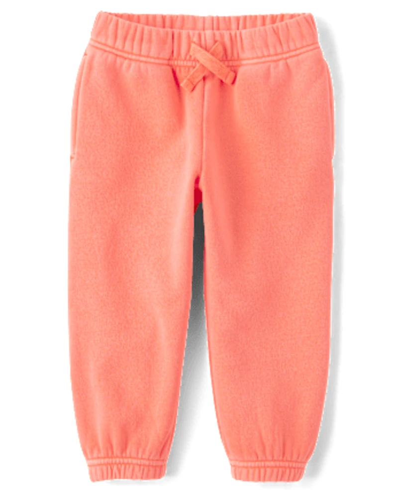Baby And Toddler Garment Dyed Premium Fleece Jogger Pants