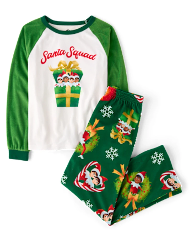 Kids Matching Family The Elf On Shelf™ Santa Squad Pajamas
