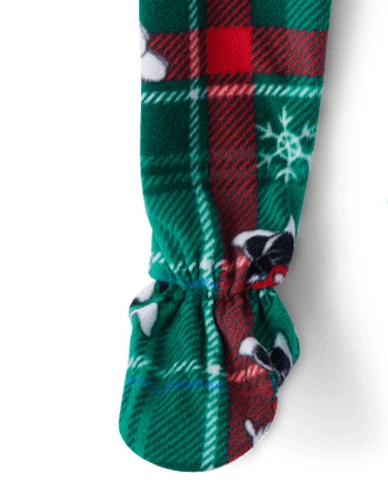 Baby And Toddler Matching Family Mickey Mouse™ Holiday Footed One Piece Pajamas