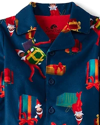 Baby And Toddler Matching Family The Elf On Shelf™ Button Front Pajamas