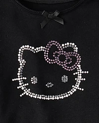 Girls Hello Kitty® Embellished Ribbed Baby Tee