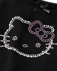 Girls Hello Kitty® Embellished Ribbed Baby Tee