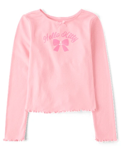 Girls Hello Kitty® Embellished Ribbed Baby Tee
