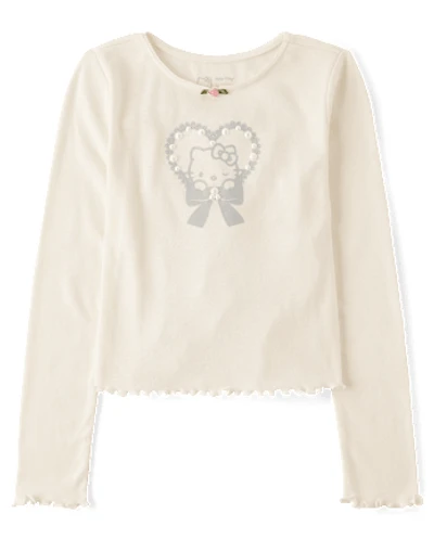 Girls Hello Kitty® Embellished Ribbed Baby Tee