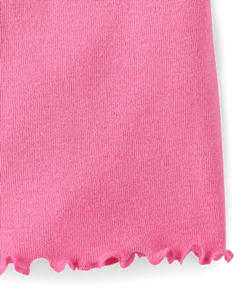 Girls Hello Kitty® Rhinestone Ribbed Baby Tee