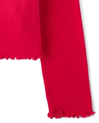 Girls Hello Kitty® Rhinestone Mug Ribbed Baby Tee