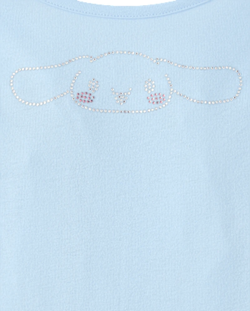 Girls Hello Kitty® Rhinestone Tiered Drop Waist Dress