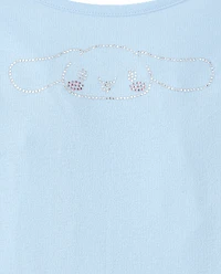 Girls Hello Kitty® Rhinestone Tiered Drop Waist Dress