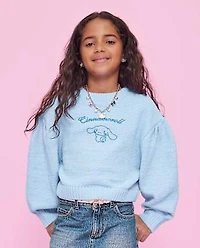 Girls Hello Kitty® Embroidered Chenille Sweater