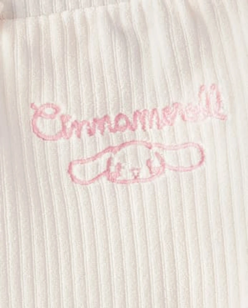 Girls Hello Kitty® Embroidered Velour Flare Lounge Pants