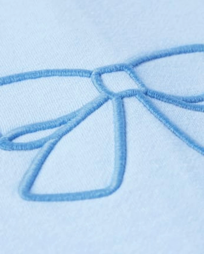 Girls Hello Kitty® Embroidered Premium Fleece Wide Leg Lounge Pants