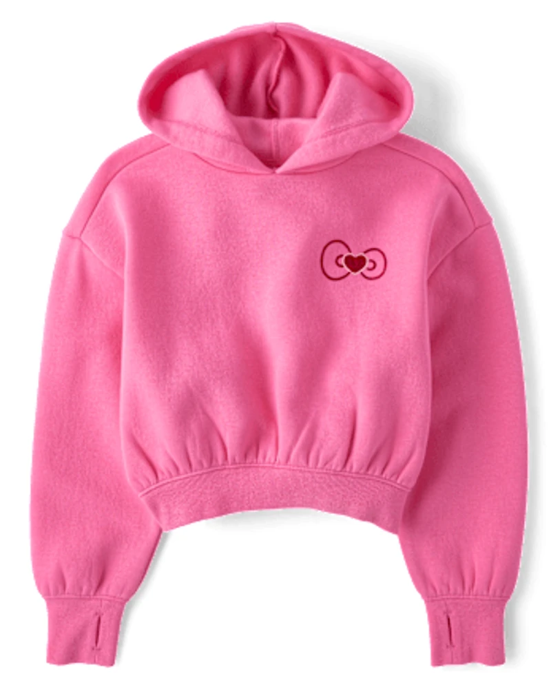 Girls Hello Kitty® Embellished Premium Fleece Hoodie