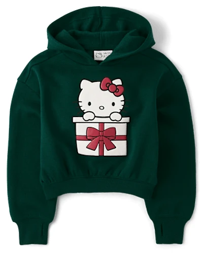 Girls Hello Kitty® Embellished Premium Fleece Hoodie