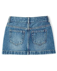 Girls Hello Kitty® Rhinestone Denim Skirt