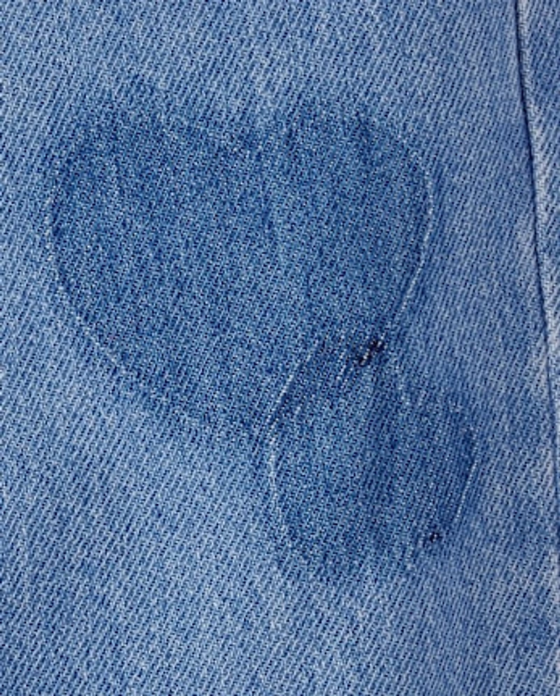 Girls Hello Kitty® Embroidered Heart Patch Barrel Jeans
