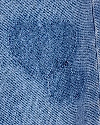 Girls Hello Kitty® Embroidered Heart Patch Barrel Jeans