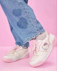 Girls Hello Kitty® Embroidered Heart Patch Barrel Jeans