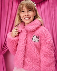 Girls Hello Kitty® Applique Sherpa Jacket