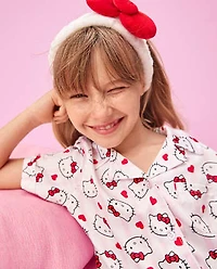 Girls Hello Kitty® Heart Satin Pajamas