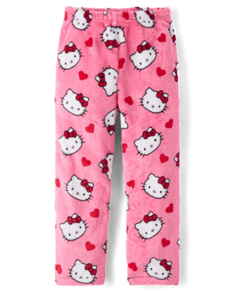 Girls Hello Kitty® Heart Fleece Pajama Pants