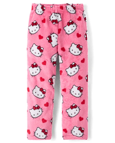 Girls Hello Kitty® Heart Fleece Pajama Pants