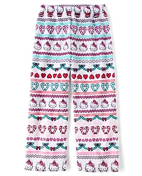 Girls Hello Kitty® Fairisle Fleece Pajama Pants