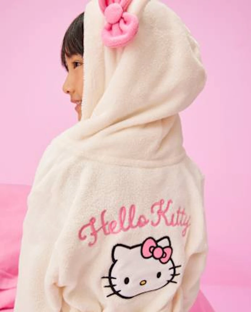 Girls Hello Kitty® Applique Fleece Robe
