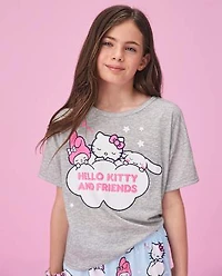 Girls Hello Kitty® And Friends 3-Piece Pajama Set