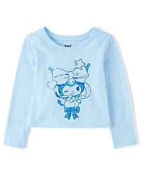Toddler Girls Kuromi™ Glitter Baby Tee