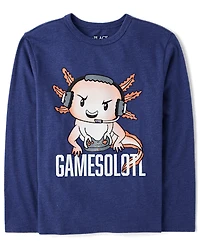 Boys Gamesolotl Graphic Tee