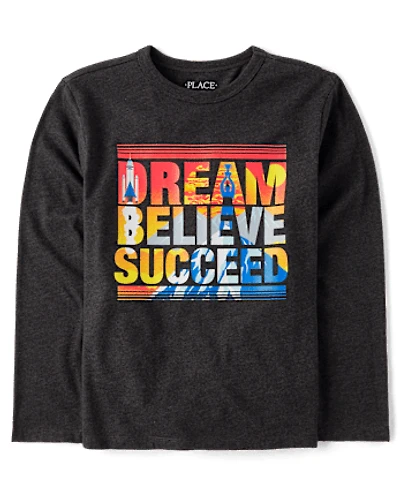 Boys Dream Believe Succeed Graphic Tee