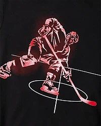 Boys Hockey Player Graphic Tee