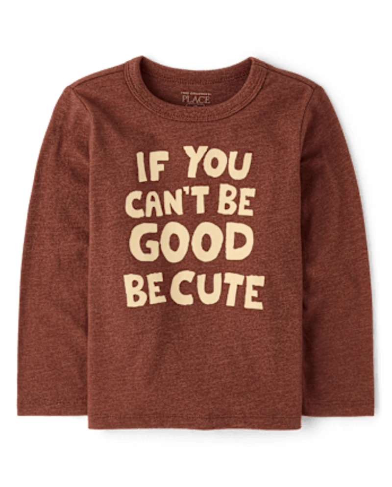 Baby And Toddler Boys Be Cute Graphic Tee