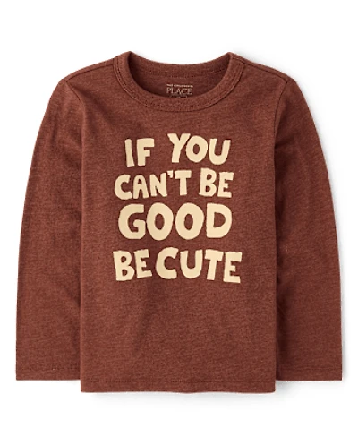 Baby And Toddler Boys Be Cute Graphic Tee