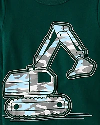 Baby And Toddler Boys Excavator Graphic Tee