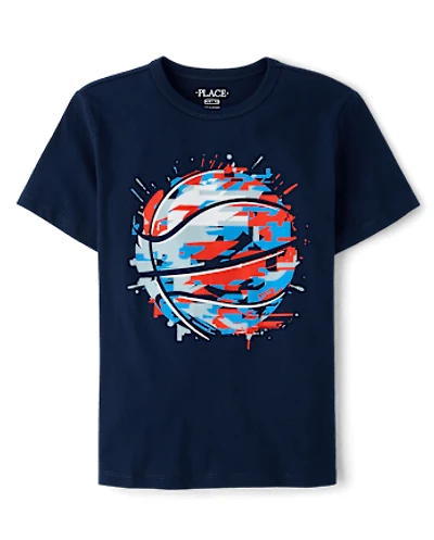 Boys Basketball Graphic Tee