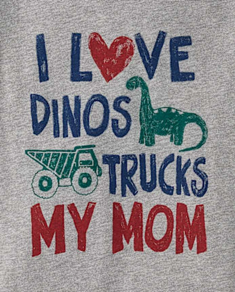 Baby And Toddler Boys Love My Mom Graphic Tee