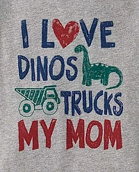 Baby And Toddler Boys Love My Mom Graphic Tee